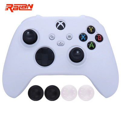 Roosa pehmest silikoonist mängupuldi kulumiskindel kaitsekate Skin Grip Case Joystick kate XBox-seeria SX kontrolleri nahale