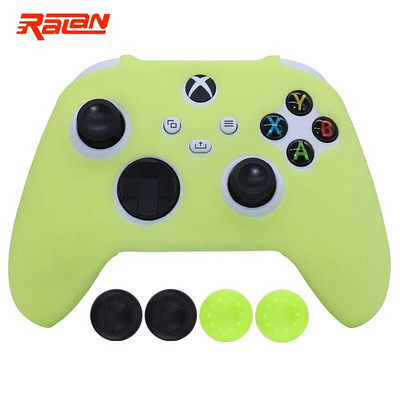 Roosa pehmest silikoonist mängupuldi kulumiskindel kaitsekate Skin Grip Case Joystick kate XBox-seeria SX kontrolleri nahale