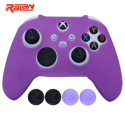 Roosa pehmest silikoonist mängupuldi kulumiskindel kaitsekate Skin Grip Case Joystick kate XBox-seeria SX kontrolleri nahale