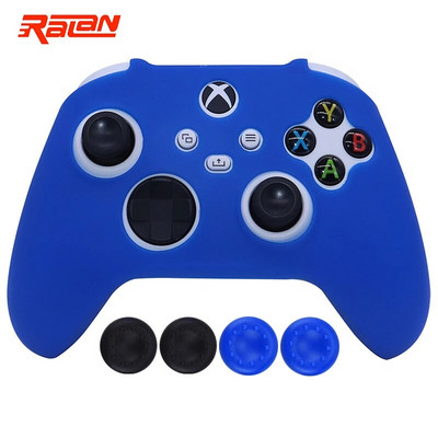 Roosa pehmest silikoonist mängupuldi kulumiskindel kaitsekate Skin Grip Case Joystick kate XBox-seeria SX kontrolleri nahale