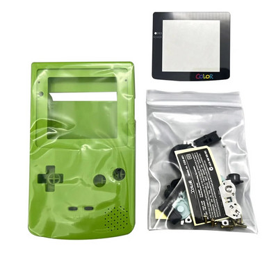 Υψηλής ποιότητας GBC Shell For Gameboy Color Hoousing Shell με φακό γυάλινης οθόνης, κουμπιά συμβατά με IPS και αρχική οθόνη