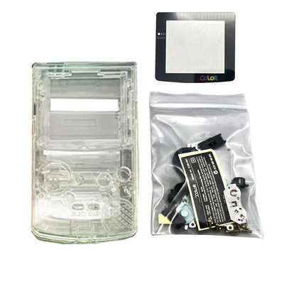 Υψηλής ποιότητας GBC Shell For Gameboy Color Hoousing Shell με φακό γυάλινης οθόνης, κουμπιά συμβατά με IPS και αρχική οθόνη