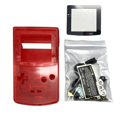 Υψηλής ποιότητας GBC Shell For Gameboy Color Hoousing Shell με φακό γυάλινης οθόνης, κουμπιά συμβατά με IPS και αρχική οθόνη