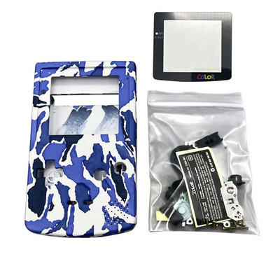 Υψηλής ποιότητας GBC Shell For Gameboy Color Hoousing Shell με φακό γυάλινης οθόνης, κουμπιά συμβατά με IPS και αρχική οθόνη
