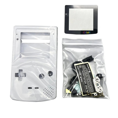 Υψηλής ποιότητας GBC Shell For Gameboy Color Hoousing Shell με φακό γυάλινης οθόνης, κουμπιά συμβατά με IPS και αρχική οθόνη