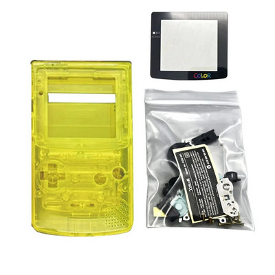 Υψηλής ποιότητας GBC Shell For Gameboy Color Hoousing Shell με φακό γυάλινης οθόνης, κουμπιά συμβατά με IPS και αρχική οθόνη