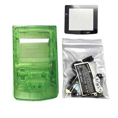 Υψηλής ποιότητας GBC Shell For Gameboy Color Hoousing Shell με φακό γυάλινης οθόνης, κουμπιά συμβατά με IPS και αρχική οθόνη