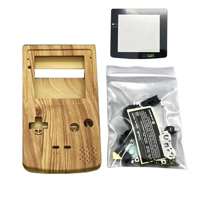 Υψηλής ποιότητας GBC Shell For Gameboy Color Hoousing Shell με φακό γυάλινης οθόνης, κουμπιά συμβατά με IPS και αρχική οθόνη