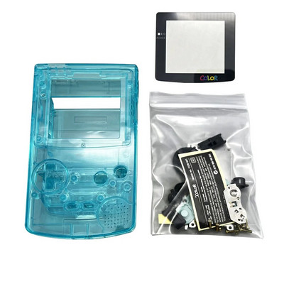 Υψηλής ποιότητας GBC Shell For Gameboy Color Hoousing Shell με φακό γυάλινης οθόνης, κουμπιά συμβατά με IPS και αρχική οθόνη