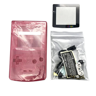 Υψηλής ποιότητας GBC Shell For Gameboy Color Hoousing Shell με φακό γυάλινης οθόνης, κουμπιά συμβατά με IPS και αρχική οθόνη