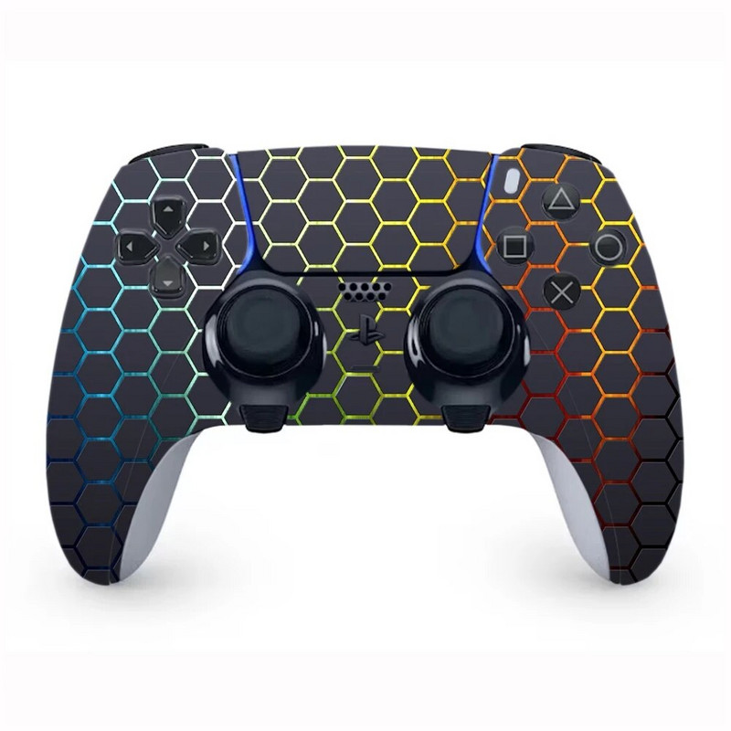 Värviline disain PS5 serva kontrolleri kleebis PS5 serva kontrolleri vinüülkatete jaoks PS5 serva kontrolleri pvc kleebis
