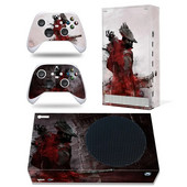 Για κονσόλα Xbox Series S και 2 χειριστήρια Skin Sticker Killer Design Προστατευτικό αυτοκόλλητο βινυλίου Πλήρες σετ Xbox Series S