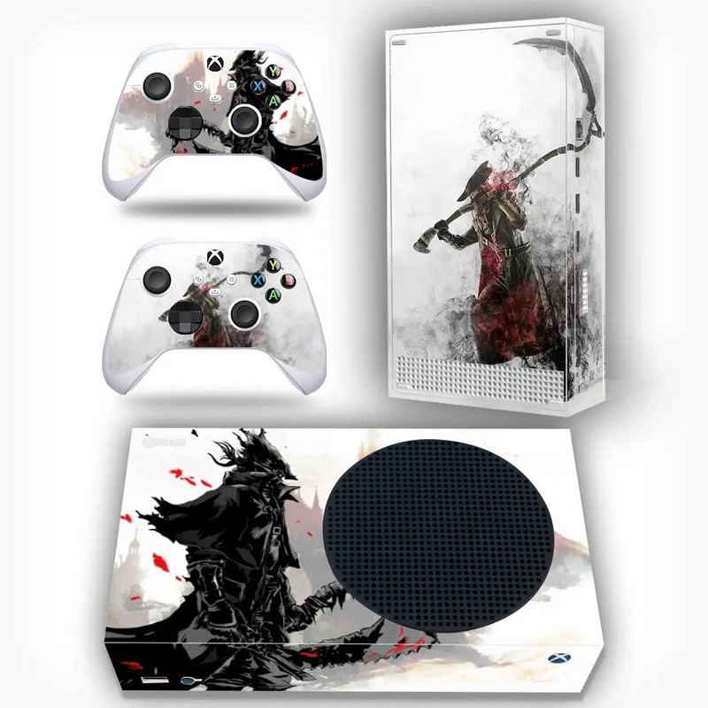 Για κονσόλα Xbox Series S και 2 χειριστήρια Skin Sticker Killer Design Προστατευτικό αυτοκόλλητο βινυλίου Πλήρες σετ Xbox Series S