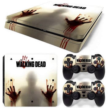 Για PS4 Slim Console and 2 Controllers Bloody Design Skin Sticker PS4 Protective Vinyl Wrap Cover