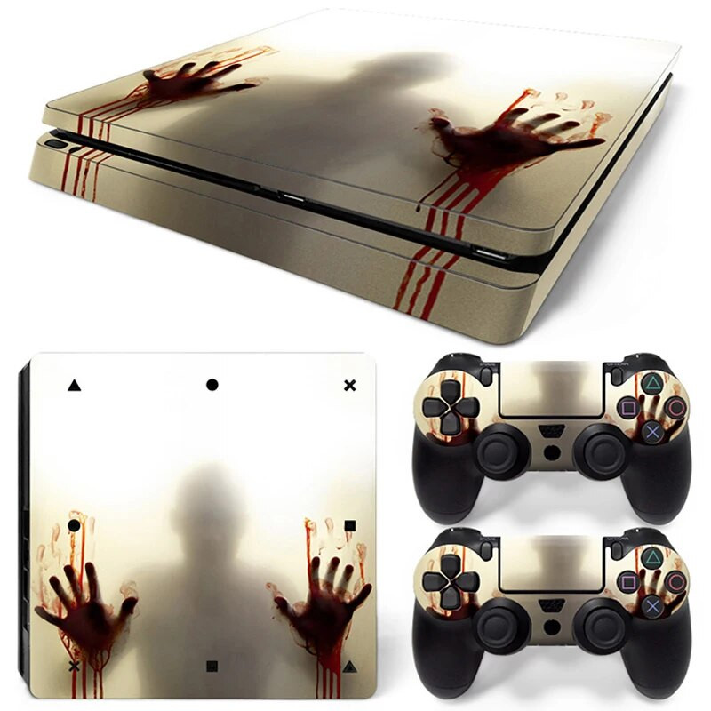 Za PS4 Slim konzolu i 2 kontrolera Bloody Design Skin naljepnica PS4 zaštitni omot od vinila