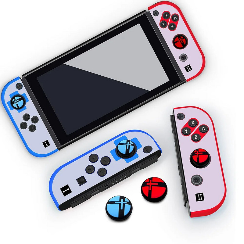 Σιλικόνη για κάλυμμα στυλ κινουμένων σχεδίων Κονσόλα NS Αντιολισθητική ελαστική θήκη Προστατευτικά καλύμματα λαβής αντίχειρα για χειριστήριο διακόπτη Nintendo