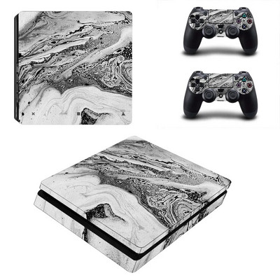 Marble Stone PS4 Slim Stickers Play Station 4 Skin Uzlīmes uzlīme PlayStation 4 PS4 Slim konsolei un kontroliera apvalkam