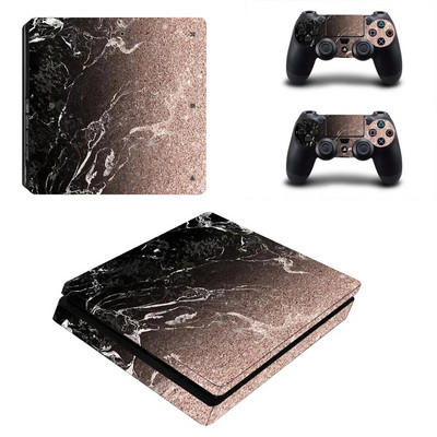 Marble Stone PS4 Slim Stickers Play Station 4 Skin Uzlīmes uzlīme PlayStation 4 PS4 Slim konsolei un kontroliera apvalkam