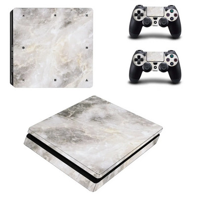 Marble Stone PS4 Slim Stickers Play Station 4 Skin Uzlīmes uzlīme PlayStation 4 PS4 Slim konsolei un kontroliera apvalkam