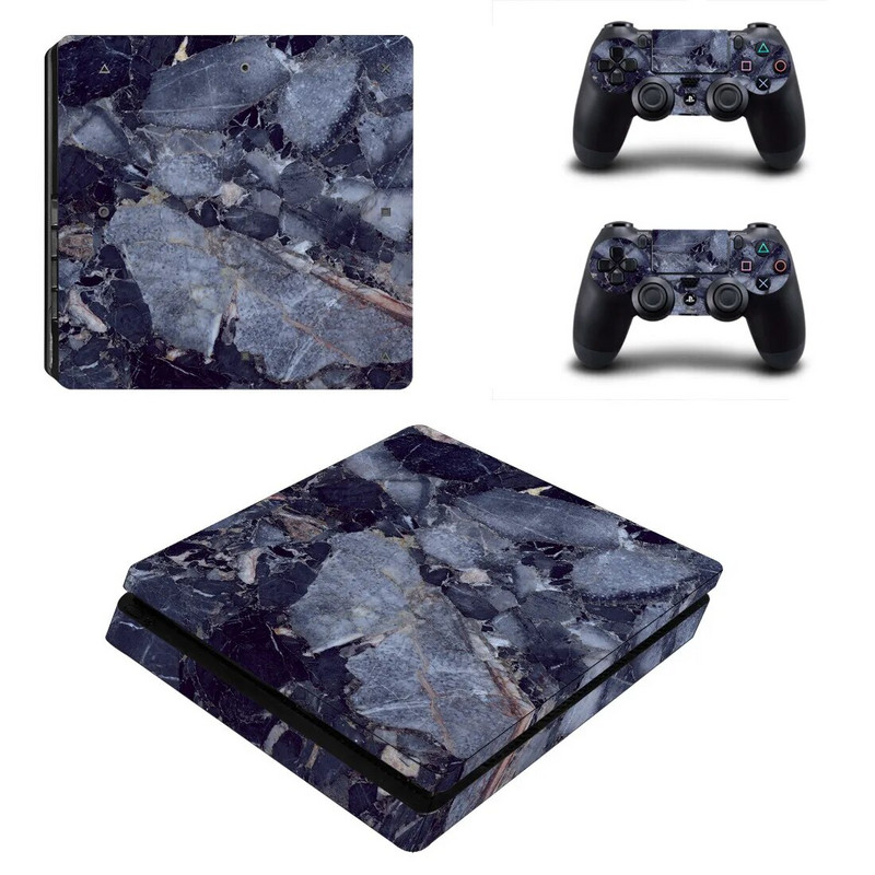 Marble Stone PS4 Slim Stickers Play Station 4 Skin Uzlīmes uzlīme PlayStation 4 PS4 Slim konsolei un kontroliera apvalkam