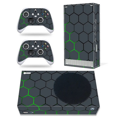 Geometry Style Xbox Series S Skin Lipdukas konsolei ir 2 valdikliams Vinilo apsauginių dangtelių lipdukas, 1 stilius