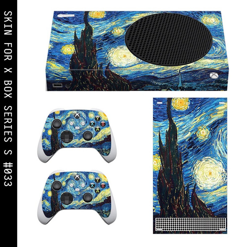 Αυτοκόλλητο δέρματος Paint Style Xbox Series S για κονσόλα & 2 χειριστήρια Decal Vinyl Protective Skins Style 1