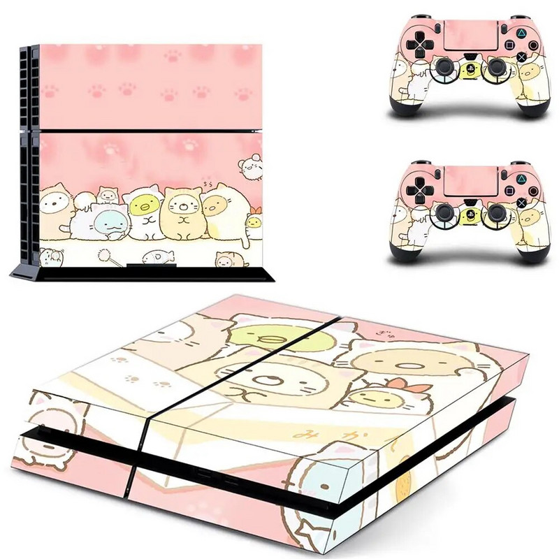 Sumikko Gurashi PS4 kleebised Play Station 4 nahakleebise kleebise kate PlayStation 4 PS4 konsooli ja kontrolleri katted, vinüül