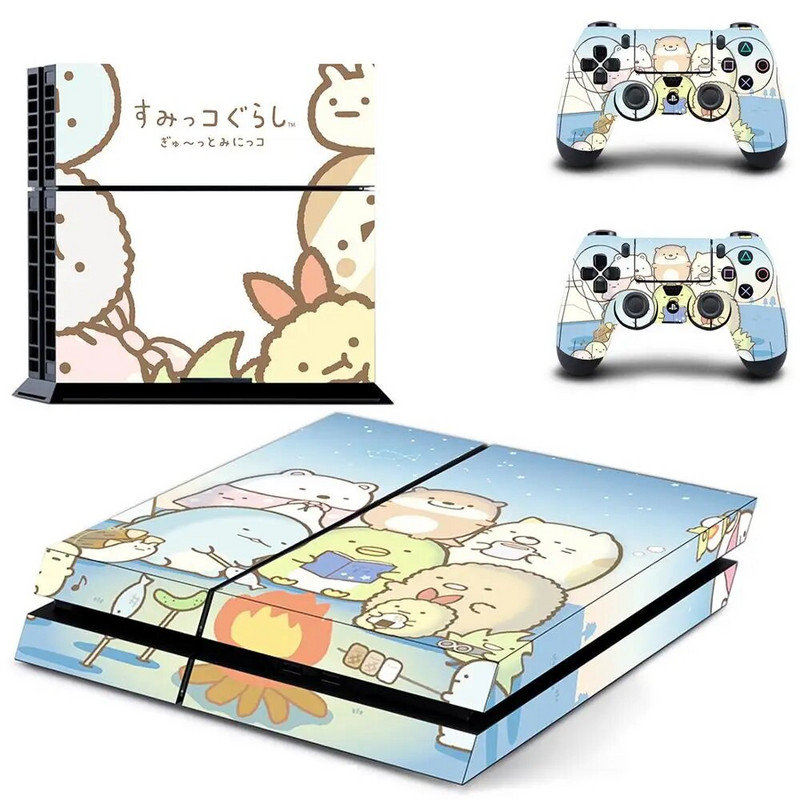 Sumikko Gurashi PS4 kleebised Play Station 4 nahakleebise kleebise kate PlayStation 4 PS4 konsooli ja kontrolleri katted, vinüül