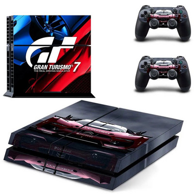 GT Sport PS4 Stickers Play station 4 Skin Sticker Decals for PlayStation 4 PS4 Console & Controller Skins Vinyl