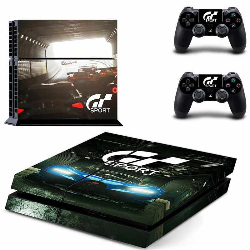 GT Sport PS4 Stickers Play station 4 Skin Sticker Decals for PlayStation 4 PS4 Console & Controller Skins Vinyl