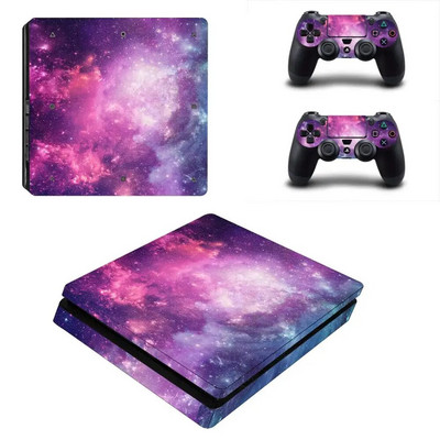 Starry Sky Planet PS4 Slim Sticker Play station 4 Skin Sticker Decals for PlayStation 4 PS4 Slim Console & Controller Skin Vinyl
