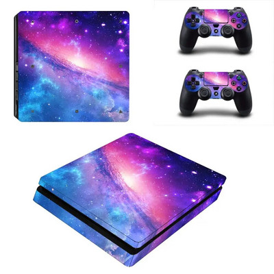 Starry Sky Planet PS4 Slim Sticker Play station 4 Skin Sticker Decals for PlayStation 4 PS4 Slim Console & Controller Skin Vinyl