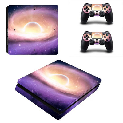 Starry Sky Planet PS4 Slim Sticker Play station 4 Skin Sticker Decals for PlayStation 4 PS4 Slim Console & Controller Skin Vinyl