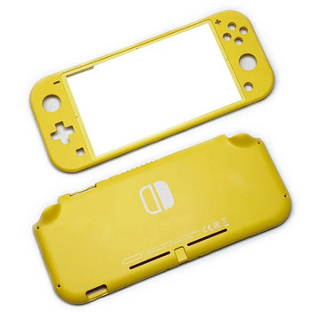 Резервен пластмасов калъф и бутони за конзола Nintendo Switch Lite, преден заден капак на лицевата плоча - сив