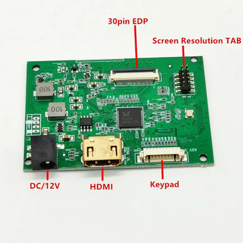 Πίνακας προγράμματος οδήγησης ελεγκτή LCD 30 ακίδων 1HDMI Work For Screen Resolution 1920*1200 1920*1080 1600*900 1366*768 1280*800 EDP LCD panel