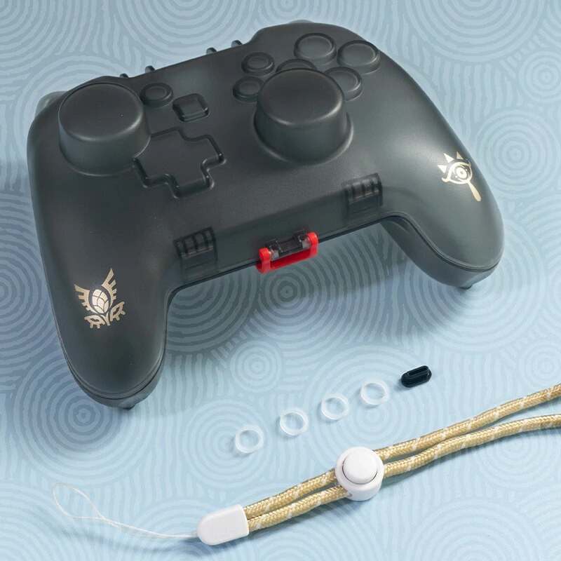 Nintendo Switch Pro kontrolierim Aizsargmaciņa Caurspīdīgs caurspīdīgs kristāla vāciņš Kontrolleris Rokturis Korpuss ar uzlādes portu