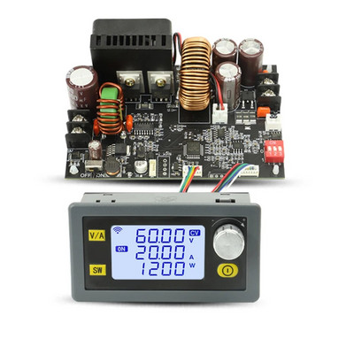 XY6020L CNC регулируем DC регулатор на напрежение Захранване Основна плоча Постоянно напрежение Постоянен ток 20A 1200W Модул за понижаване