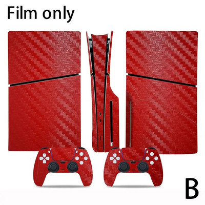 Pentru PS5 SLIM STICKERS Consolă și 2 controlere Autocolant de piele Design geometrie Decal de protecție Husă detașabilă