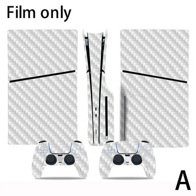 Pentru PS5 SLIM STICKERS Consolă și 2 controlere Autocolant de piele Design geometrie Decal de protecție Husă detașabilă