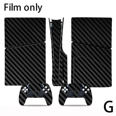 Pentru PS5 SLIM STICKERS Consolă și 2 controlere Autocolant de piele Design geometrie Decal de protecție Husă detașabilă