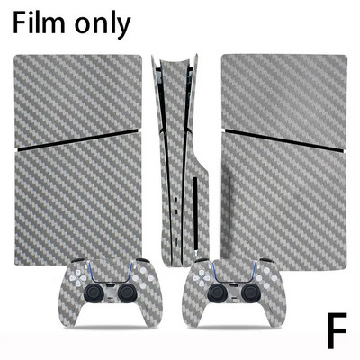 Pentru PS5 SLIM STICKERS Consolă și 2 controlere Autocolant de piele Design geometrie Decal de protecție Husă detașabilă