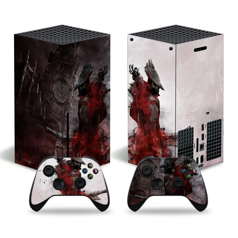 Xbox Series X konsooli ja 2 kontrolleri jaoks Skin Sticker Killer Vinüül Decal Cover täiskomplekt Xbox Series X