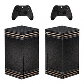 Vintage Business Black Style Xbox Series X Skin αυτοκόλλητο για κονσόλα & 2 χειριστήρια Decal Vinyl Protective Skins Style 1