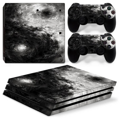 GAMEGENIXX Skin Sticker Nebula Design kaitsev vinüülist ümbriskatte täiskomplekt PS4 Pro konsooli ja 2 kontrolleri jaoks