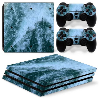 GAMEGENIXX Skin Sticker Nebula Design kaitsev vinüülist ümbriskatte täiskomplekt PS4 Pro konsooli ja 2 kontrolleri jaoks