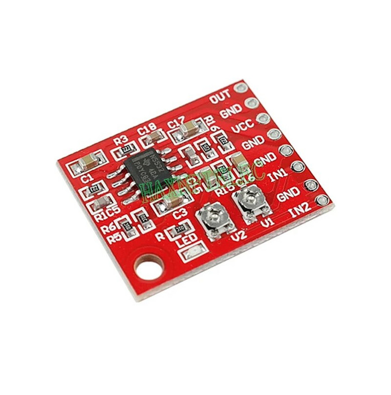 NE5532 TDA1308 2-suunaline monohelisignaali sisend, mikserplaadi mikseri segamoodul mikrofoni häälheli jaoks