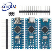 Mini / Type-C / Micro USB Nano 3.0 Alglaaduriga ühilduva Nano kontrolleriga arduino CH340 USB draiveri 16Mhz ATMEGA328P jaoks