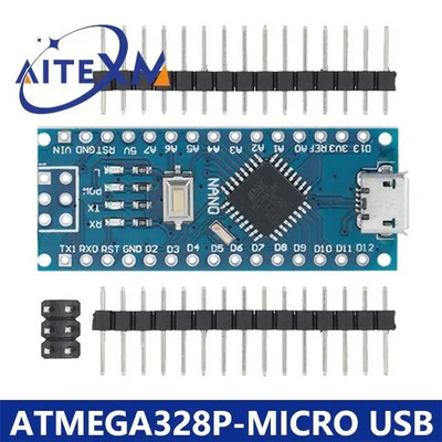 Mini / Type-C / Micro USB Nano 3.0 Alglaaduriga ühilduva Nano kontrolleriga arduino CH340 USB draiveri 16Mhz ATMEGA328P jaoks