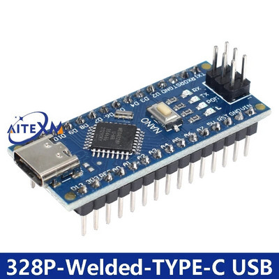 Mini / Type-C / Micro USB Nano 3.0 Alglaaduriga ühilduva Nano kontrolleriga arduino CH340 USB draiveri 16Mhz ATMEGA328P jaoks