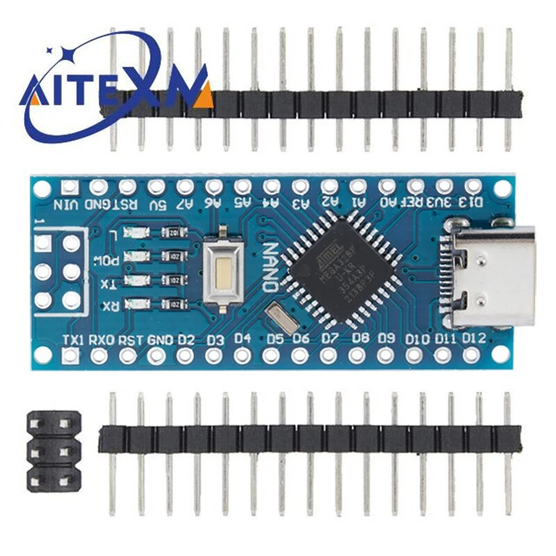 Mini / Type-C / Micro USB Nano 3.0 Alglaaduriga ühilduva Nano kontrolleriga arduino CH340 USB draiveri 16Mhz ATMEGA328P jaoks